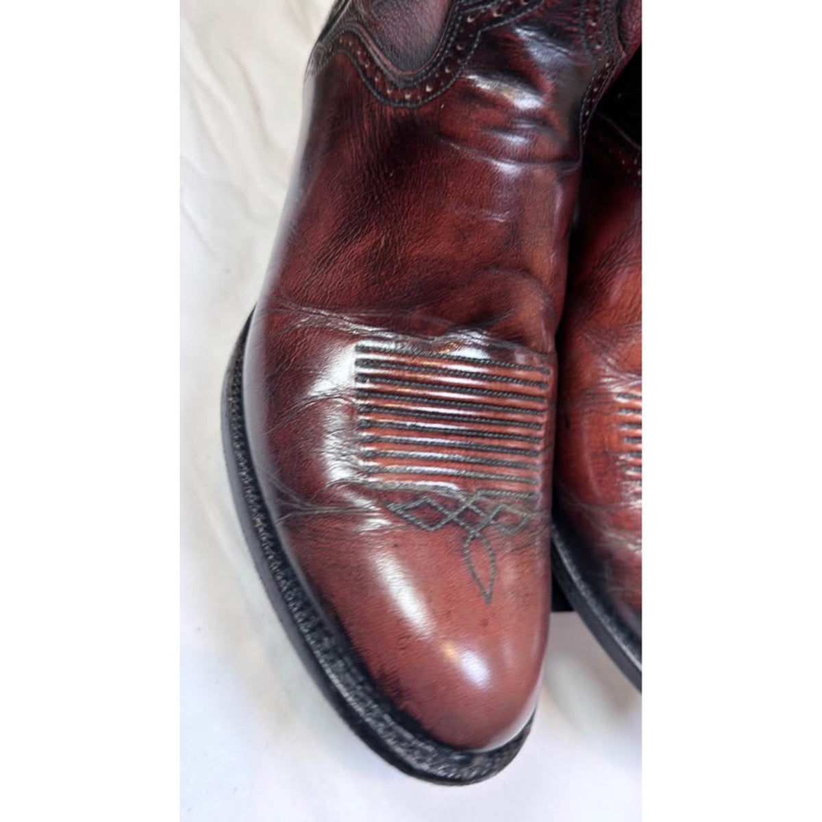 El Dorado Handmade Boots — Oxblood — Size 10 D — Excellent Condition
