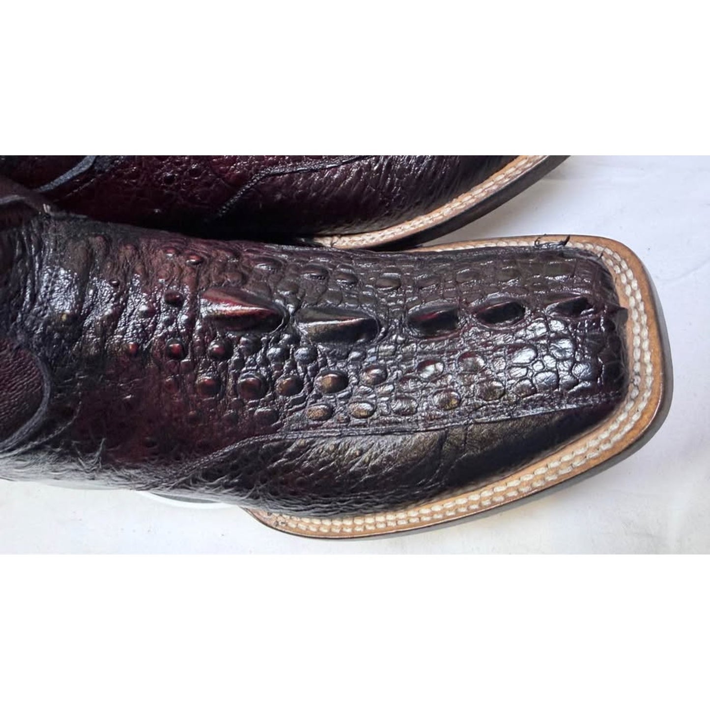 Black Jack Snapping Turtle Boots 11.5D – Black Cherry, Square Toe