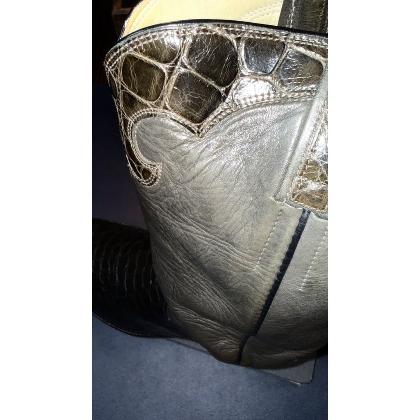 American Alligator Boots - Custom Made - Wheeler - 11.5