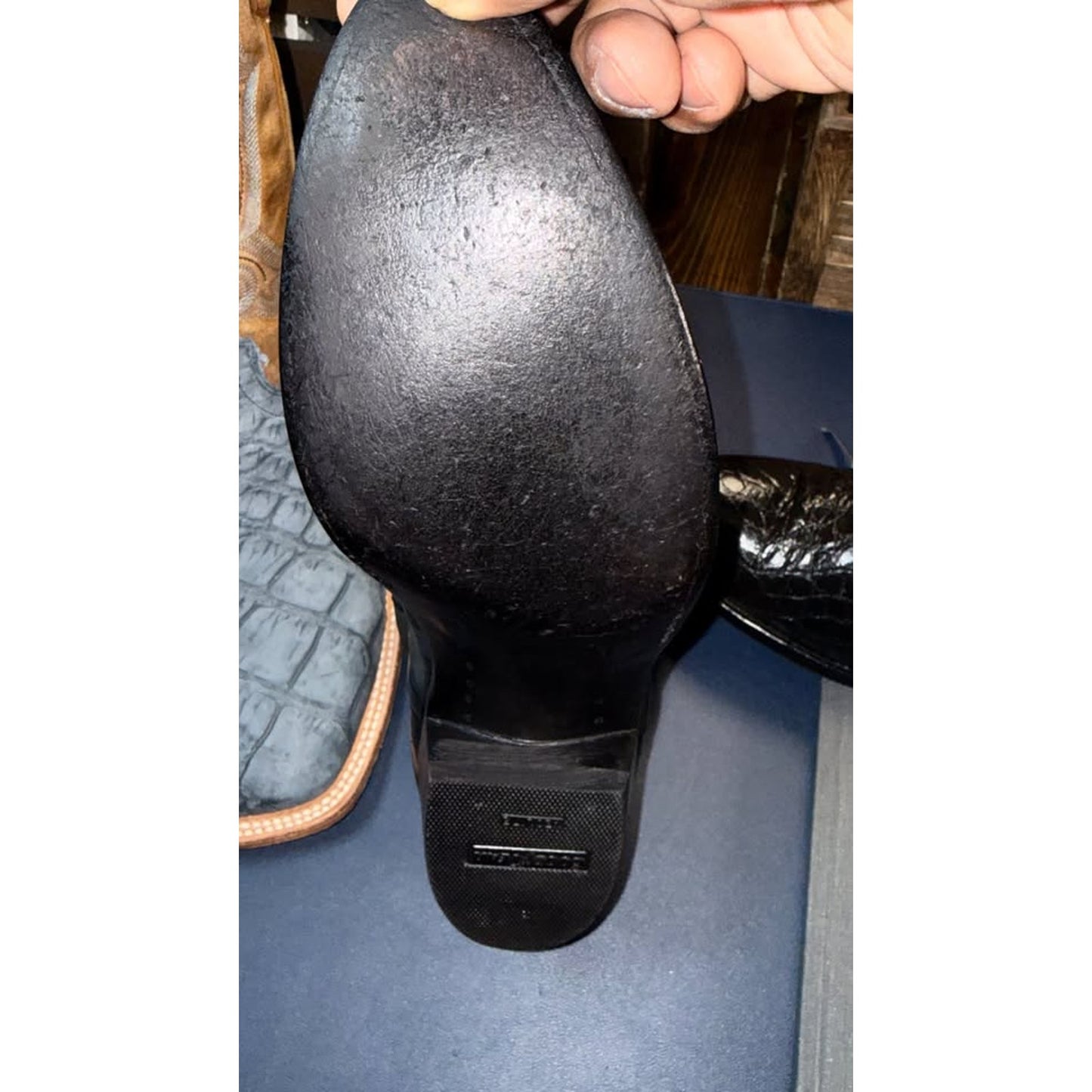 American Alligator Boots - Custom Made - Wheeler - 11.5