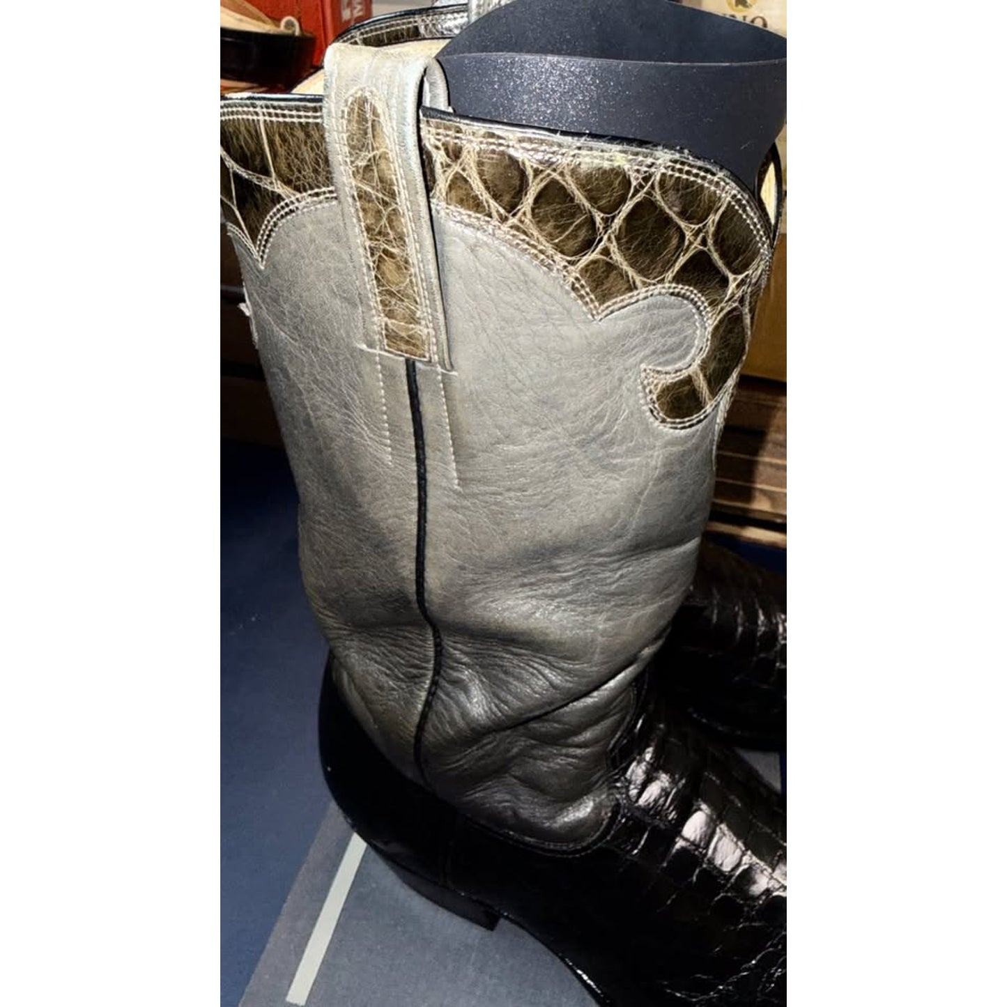 American Alligator Boots - Custom Made - Wheeler - 11.5