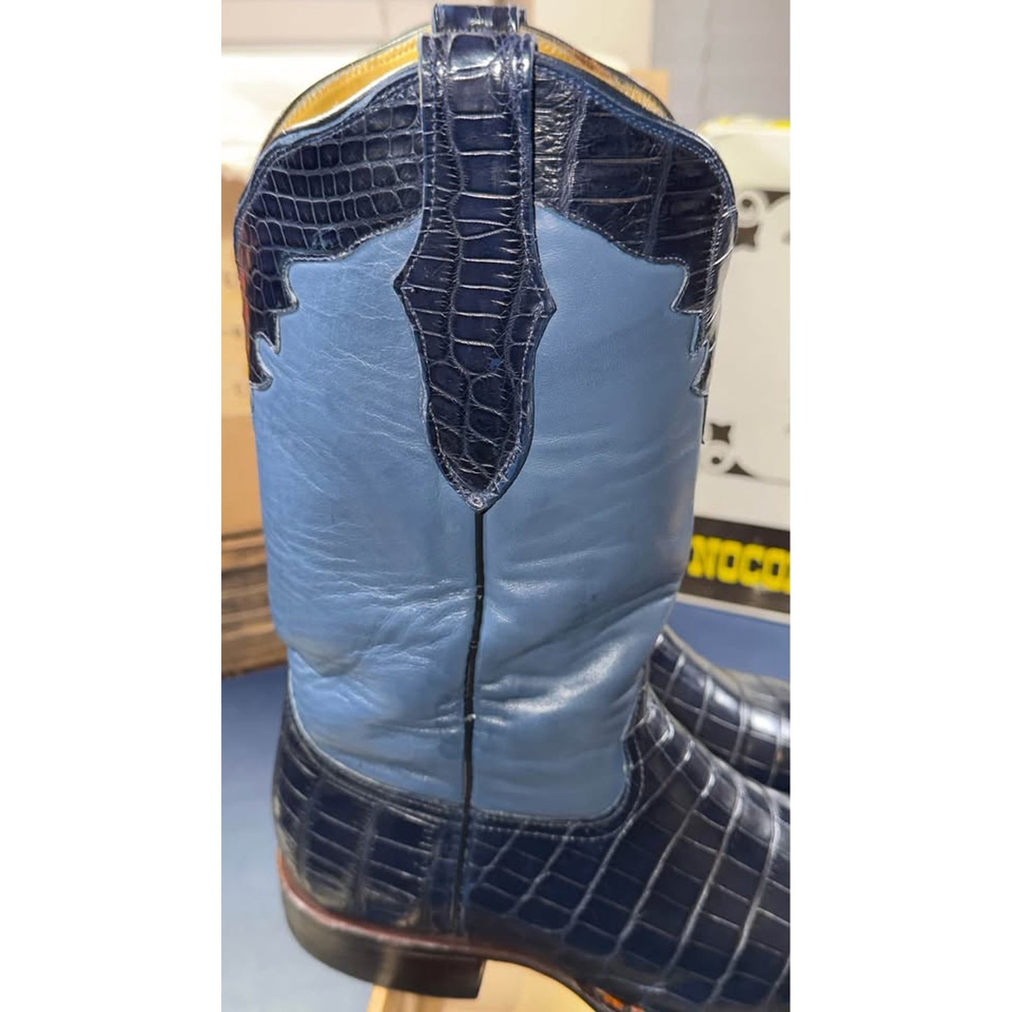 Collector-Grade Custom Handmade Nile Crocodile Boots – Size 11.5
