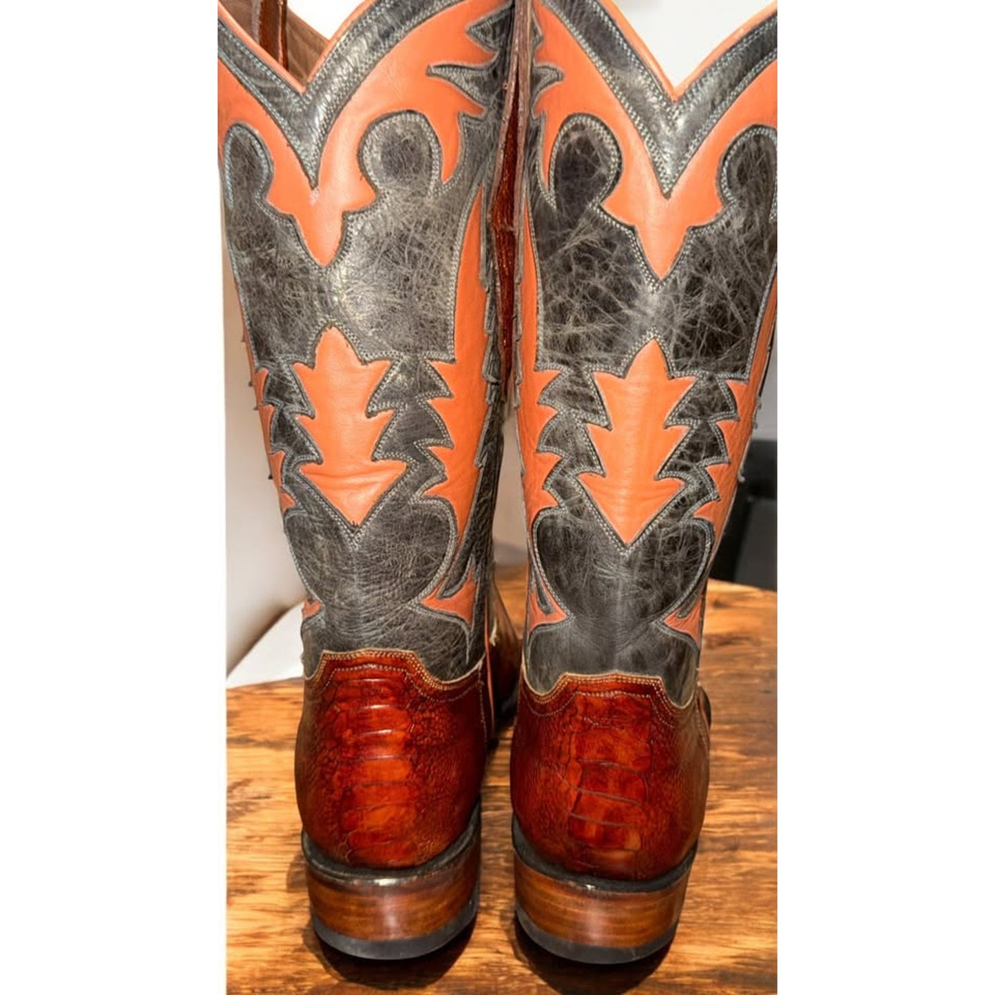 Ostrich Leg Handmade Boots - NEW-11D