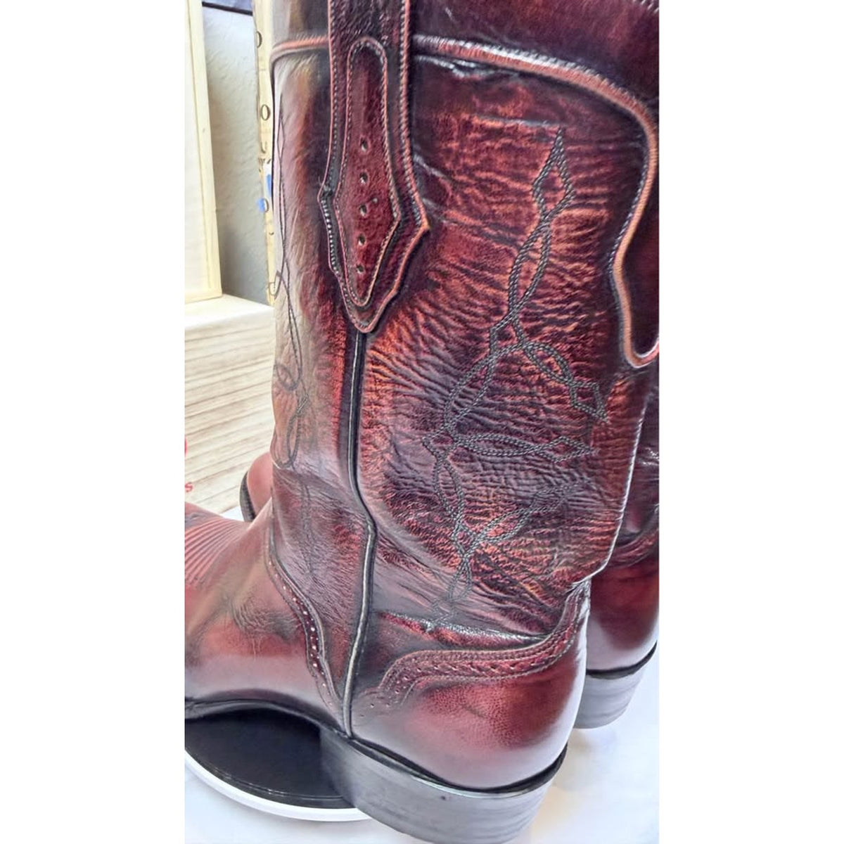 El Dorado Handmade Boots — Oxblood — Size 10 D — Excellent Condition
