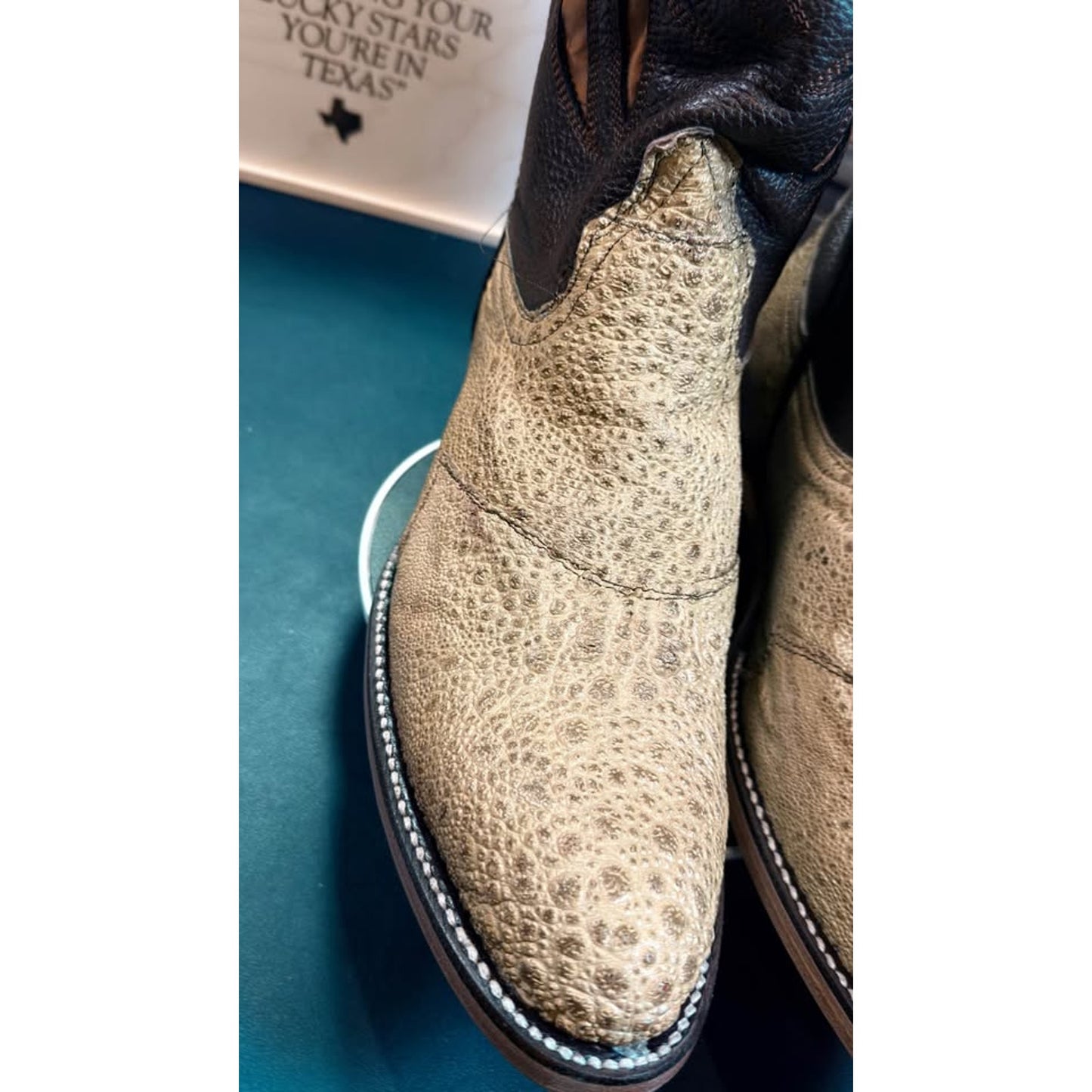 🐸 Custom Handmade African Bullfrog Western Boots – Size 11.5 | Brought to you by Uno Boots