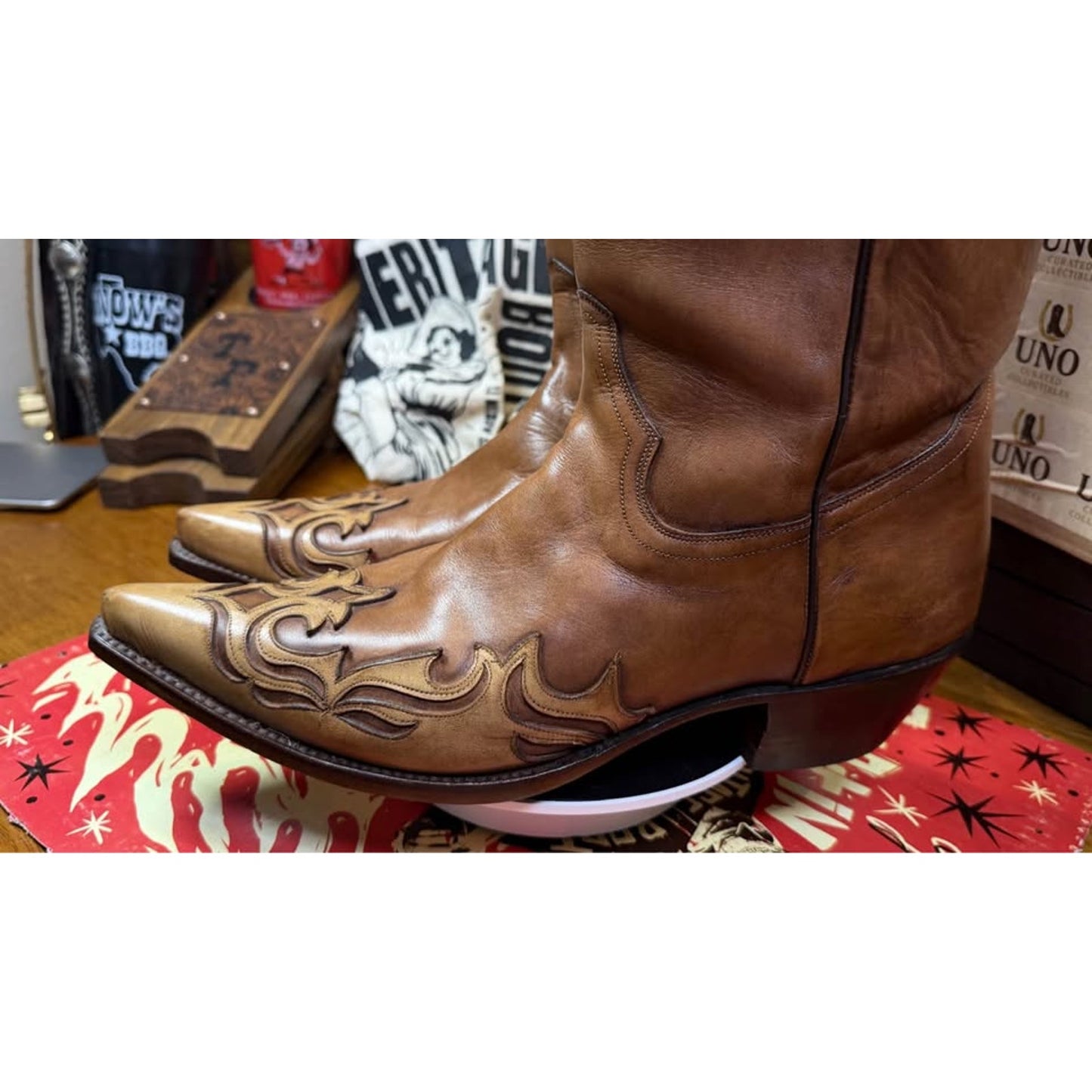🇪🇸 TONY MORA HANDCRAFTED WESTERN BOOTS — SIZE 11.5D