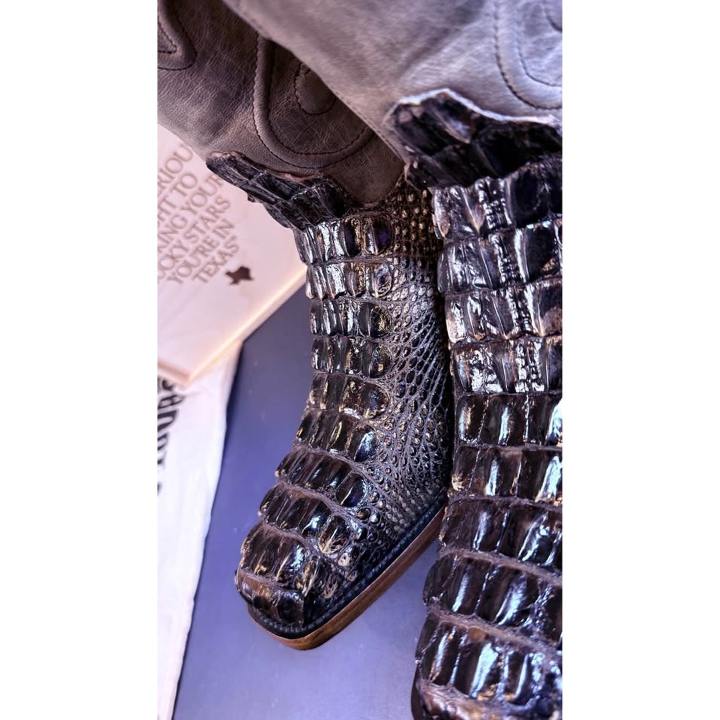 🐊Hornback Alligator Boots – Size 11.5 🐊