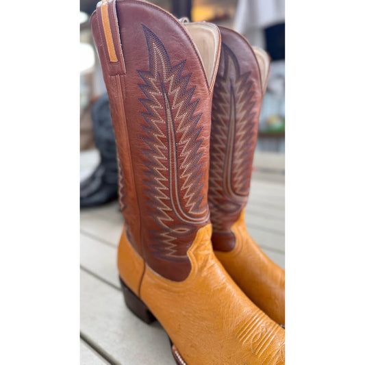 Heritage Boot Co. “Delbert” Smooth Ostrich Western Boots – Size 11 | Collector Grade