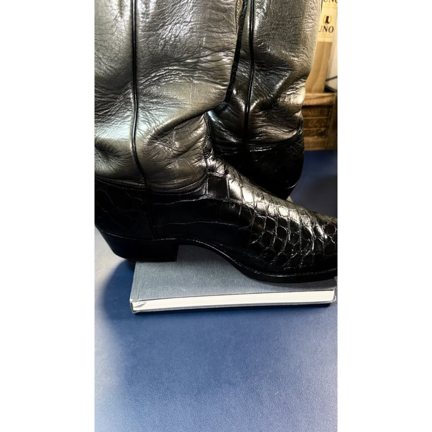 American Alligator Boots - Custom Made - Wheeler - 11.5