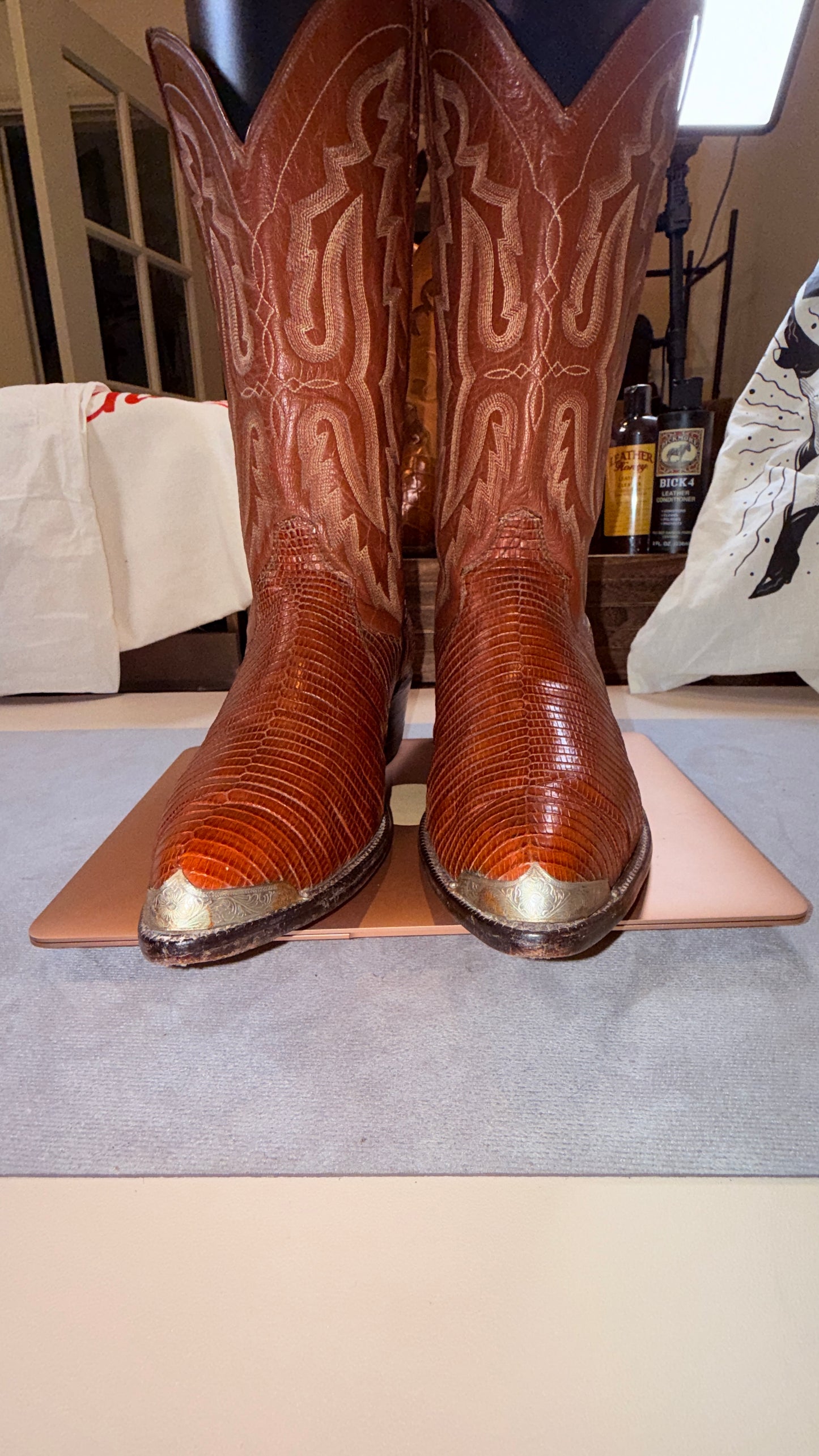 Vintage Panhandle Slim Lizard Boots-11.5