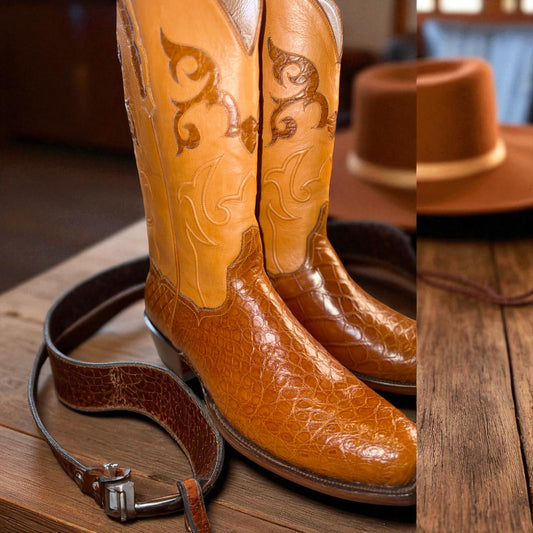 Handmade Custom American Alligator Boots by Francisco Mendoza-11.5