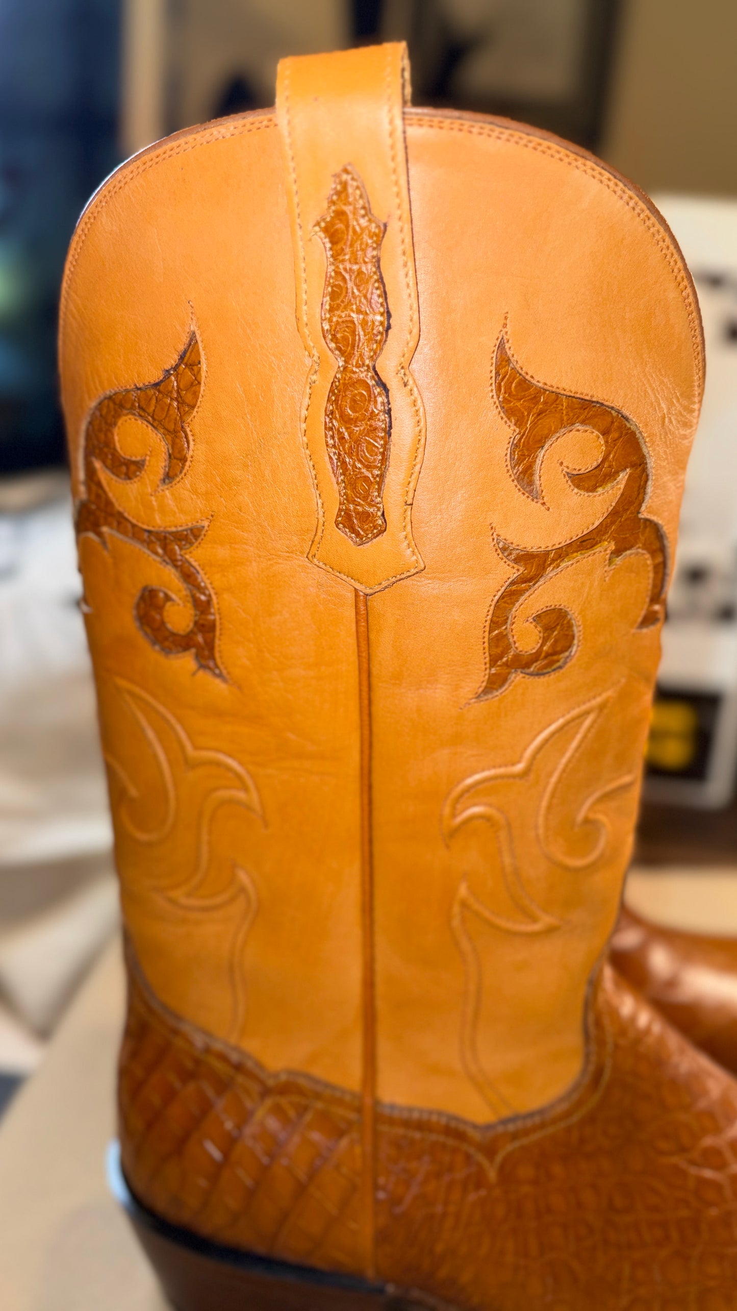 Handmade Custom American Alligator Boots by Francisco Mendoza-11.5