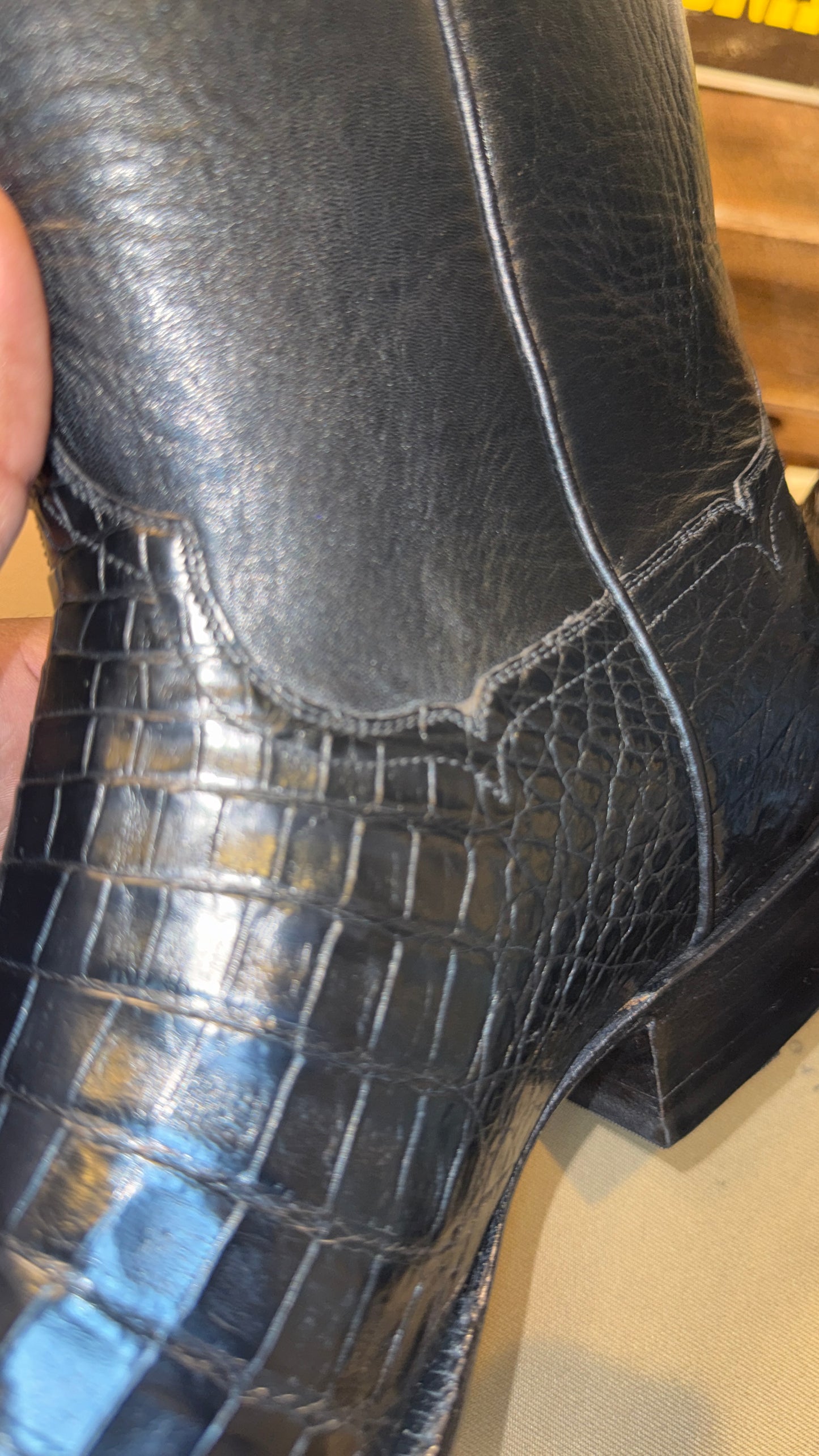 NEW-Handmade Custom Caiman Boots by Francisco Mendoza-11.5
