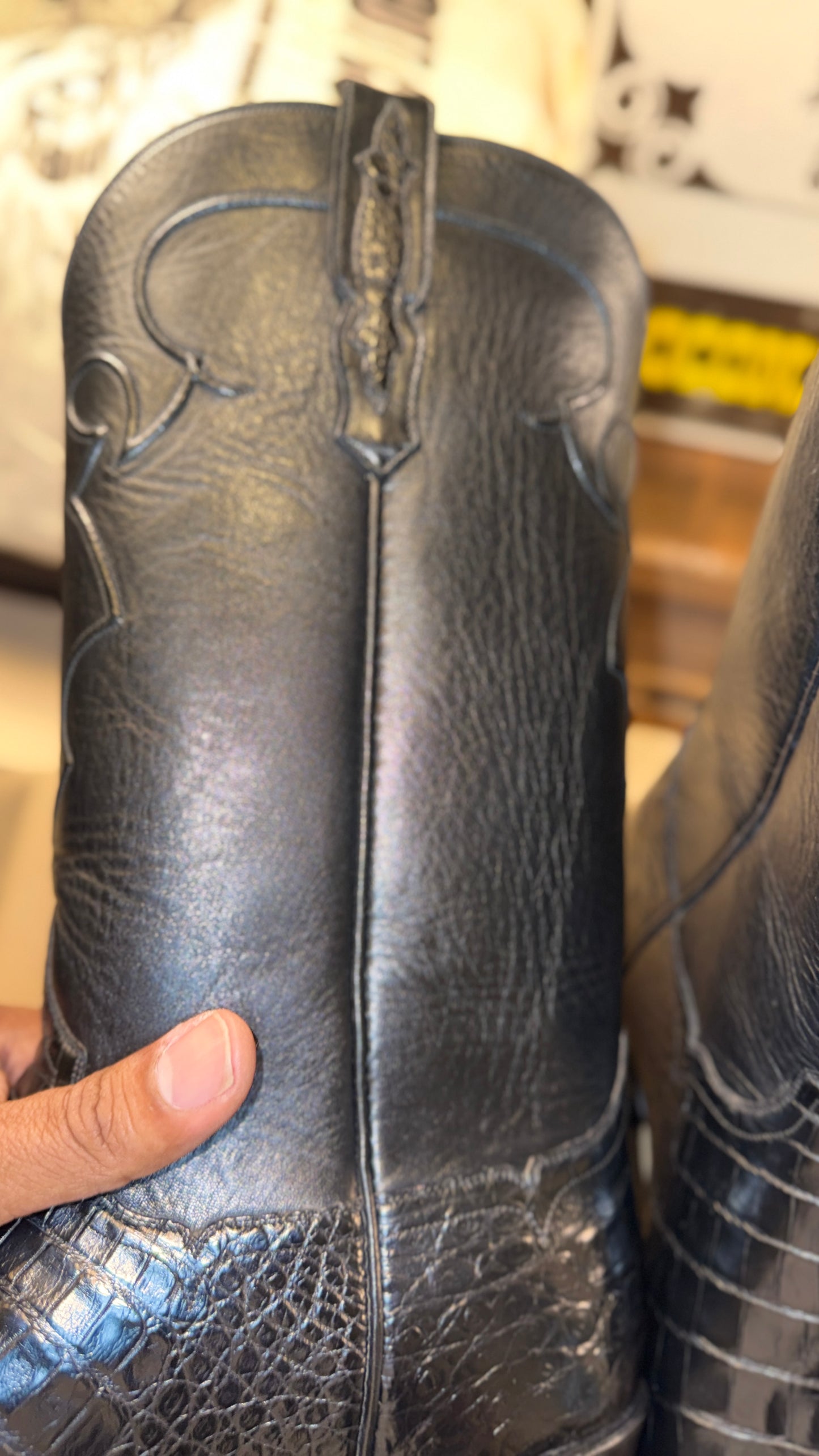 NEW-Handmade Custom Caiman Boots by Francisco Mendoza-11.5