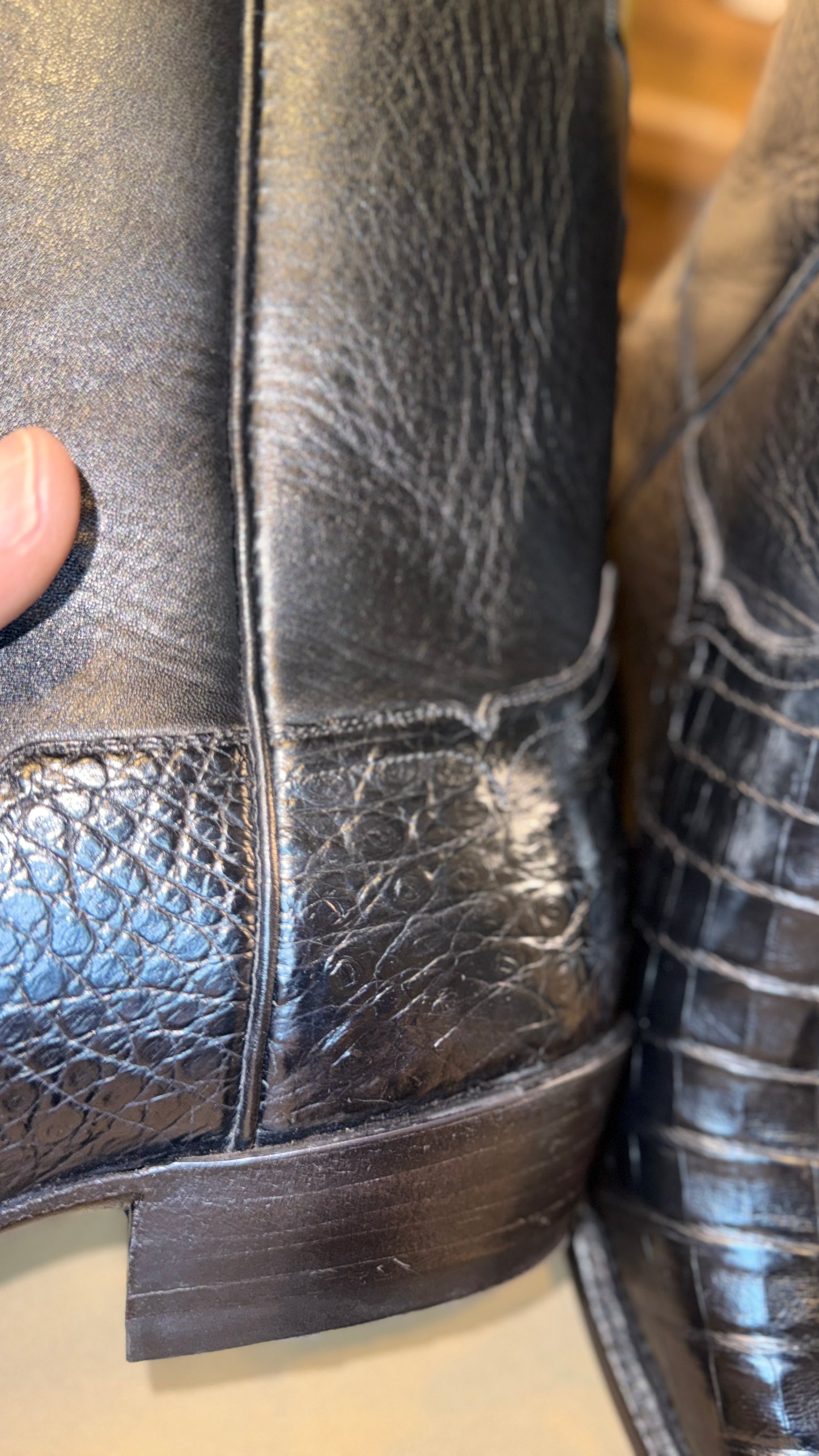 NEW-Handmade Custom Caiman Boots by Francisco Mendoza-11.5