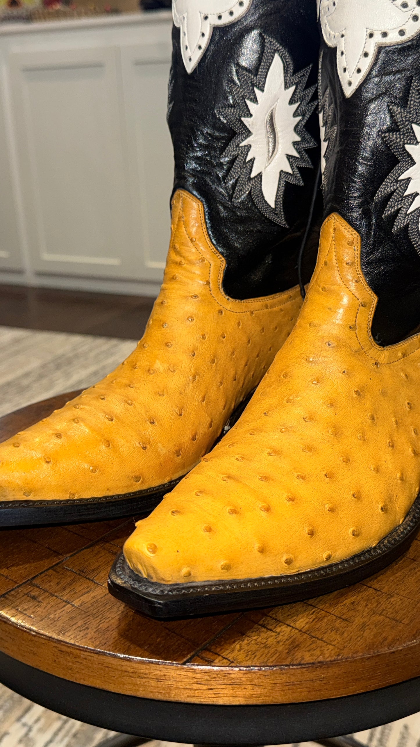 NEW-Handmade Ostrich Boots - 10.5