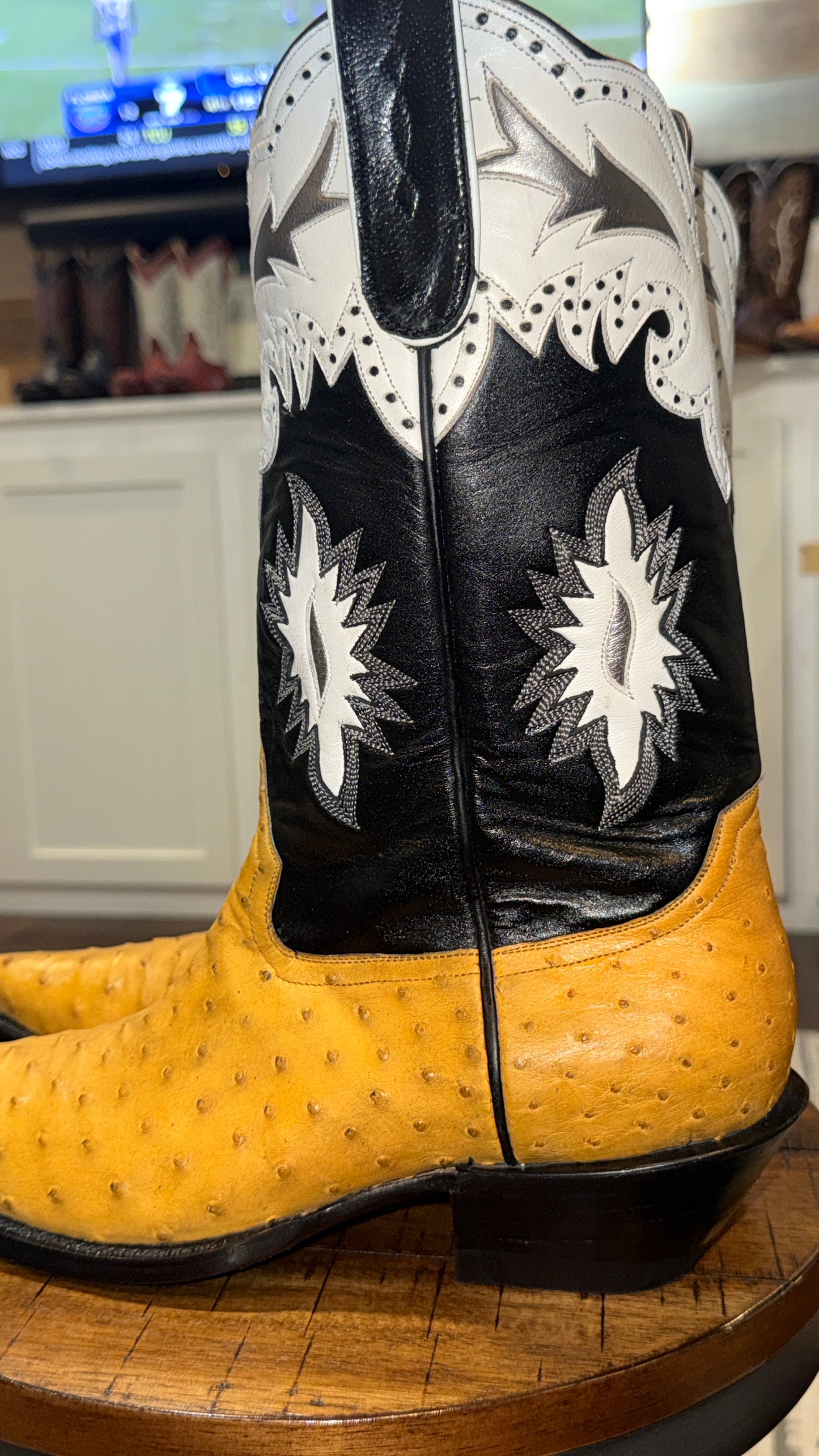 NEW-Handmade Ostrich Boots - 10.5