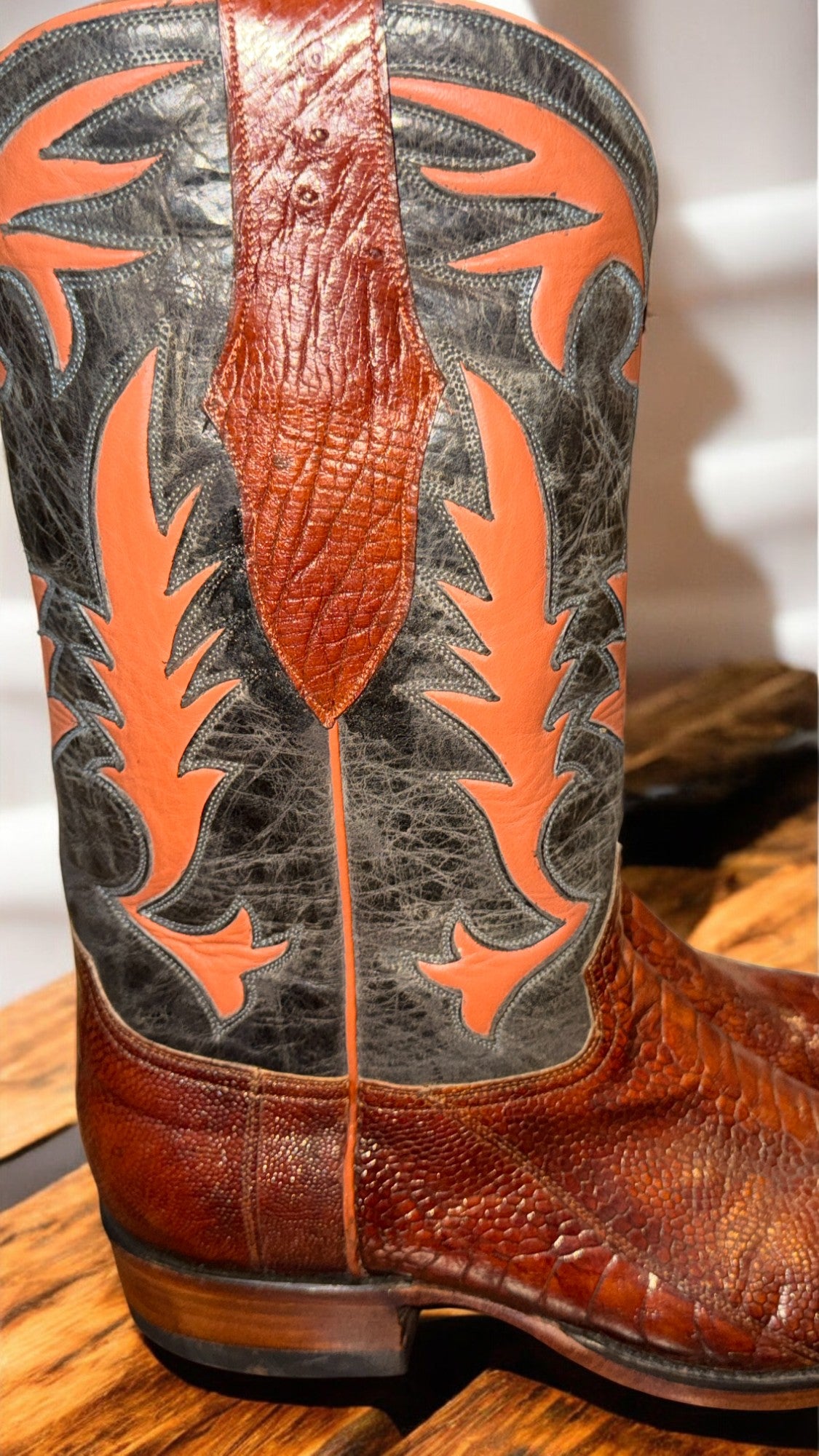 NEW-Handmade Ostrich Leg-11D