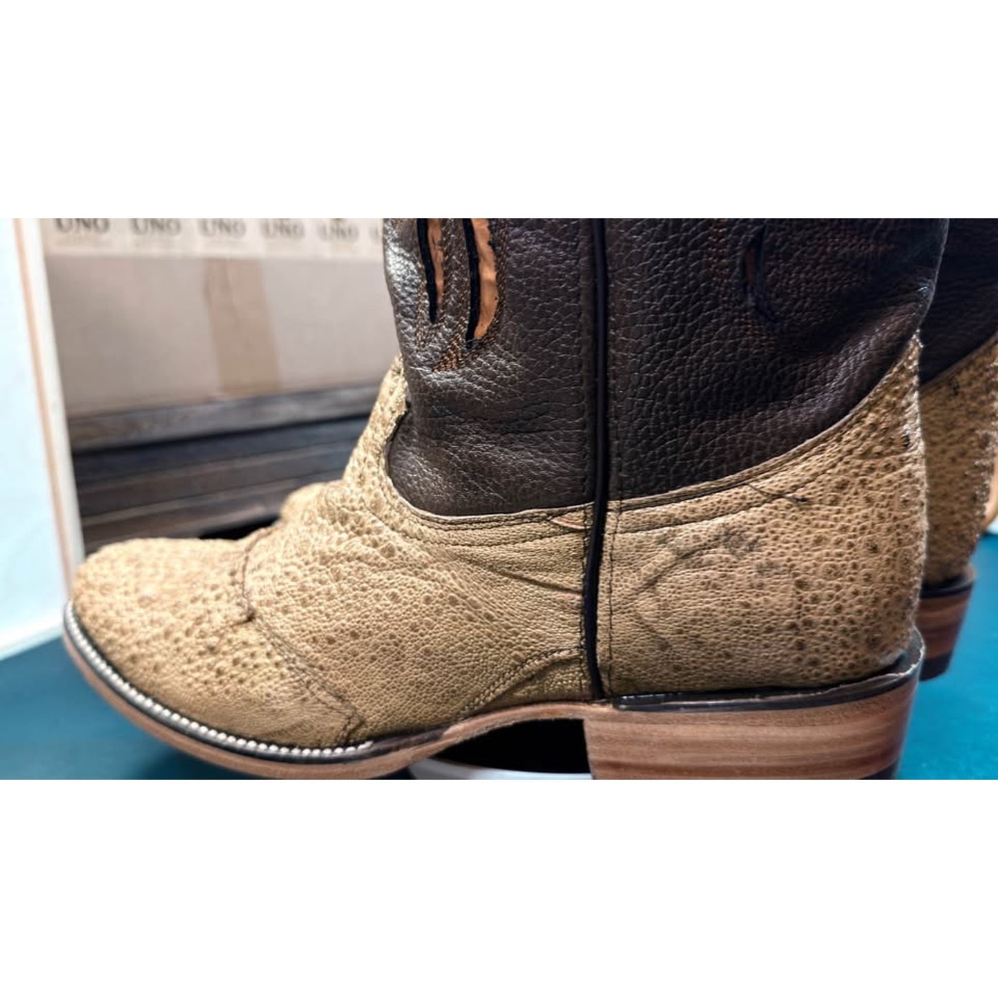 🐸 Custom Handmade African Bullfrog Western Boots – Size 11.5 | Brought to you by Uno Boots
