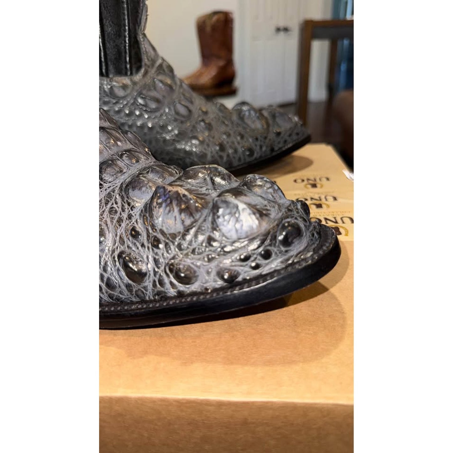 American Alligator Boots - Hornback Big Horns - 11.5D