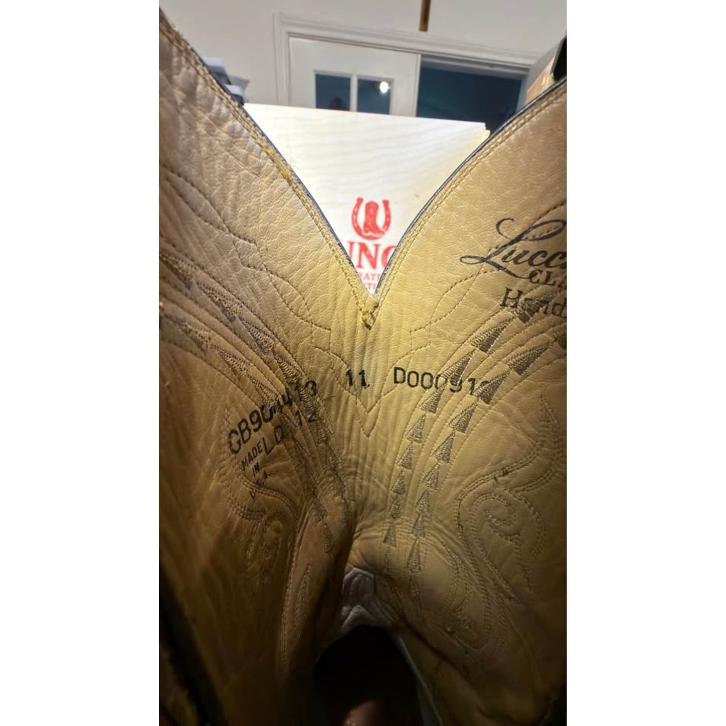 🐧LUCCHESE CLASSICS HANDMADE FULL QUILL OSTRICH BOOTS — DARK CHOCOLATE | SIZE 11 | MADE IN USA