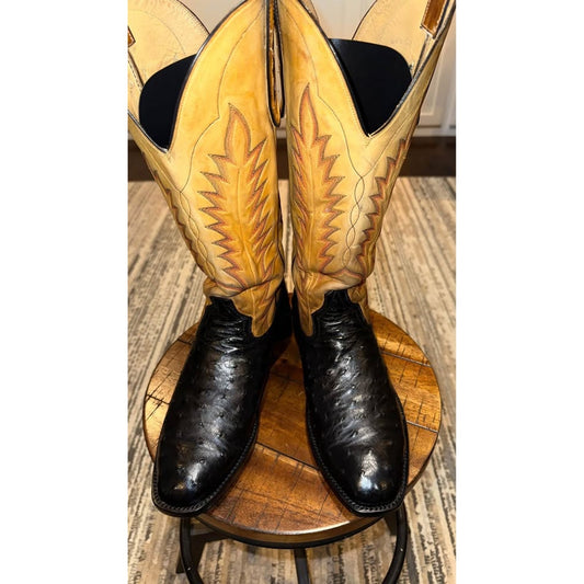 Vintage Ostrich Boots-Luskey’s-9.5E-10D
