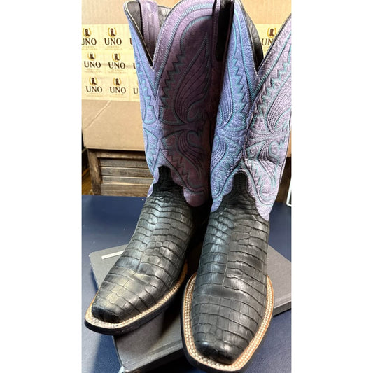 Sueded Gator Belly Boots  - 10D