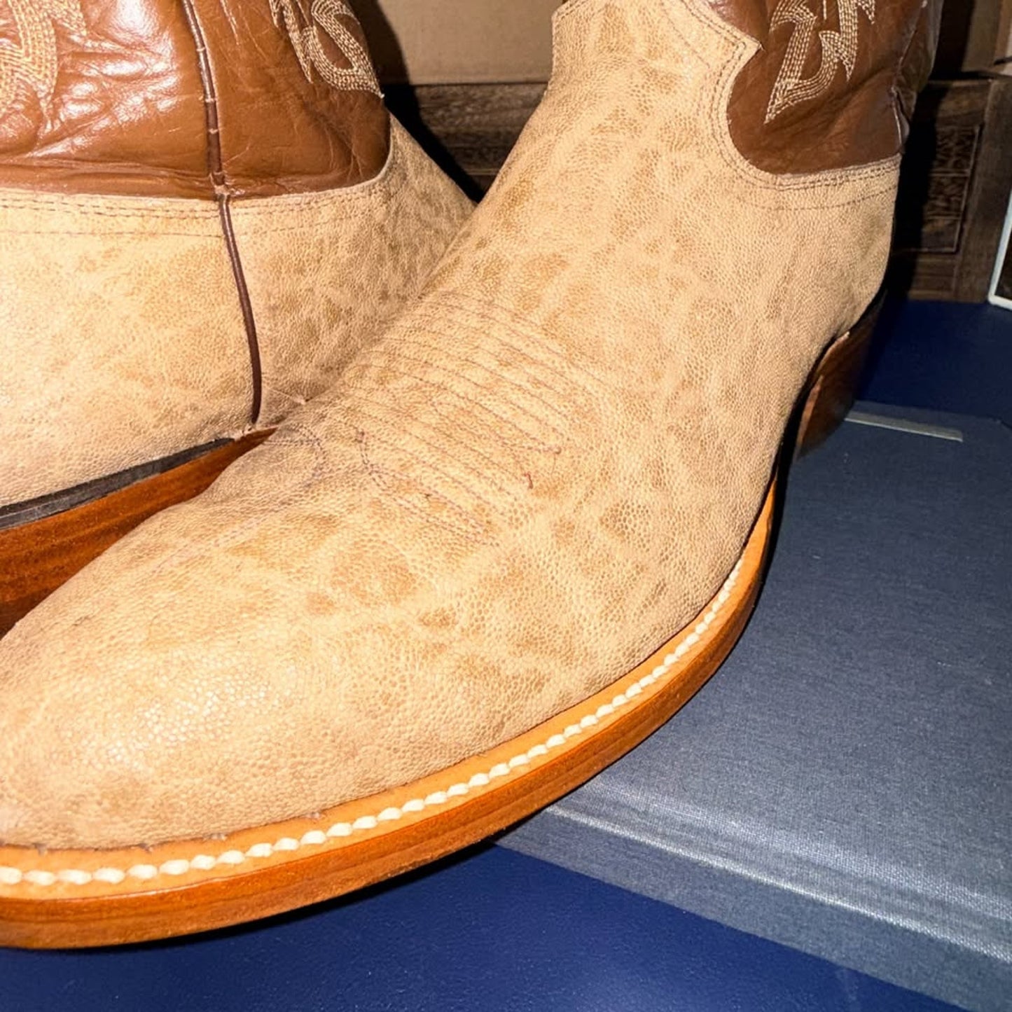 Vintage Justin Elephant Boots in 12