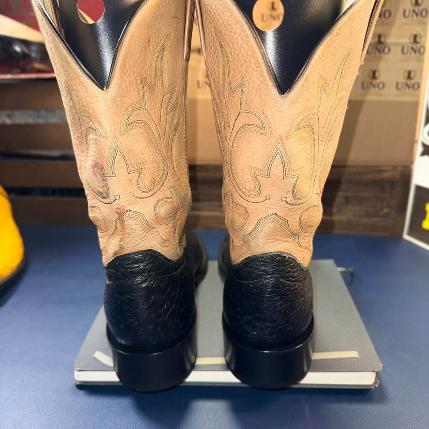 Ostrich Boots - handmade boots in El Paso- 11.5