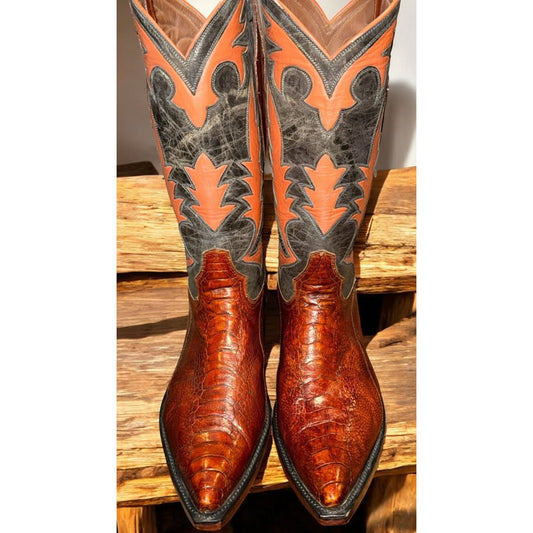 Ostrich Leg Handmade Boots - NEW-11D