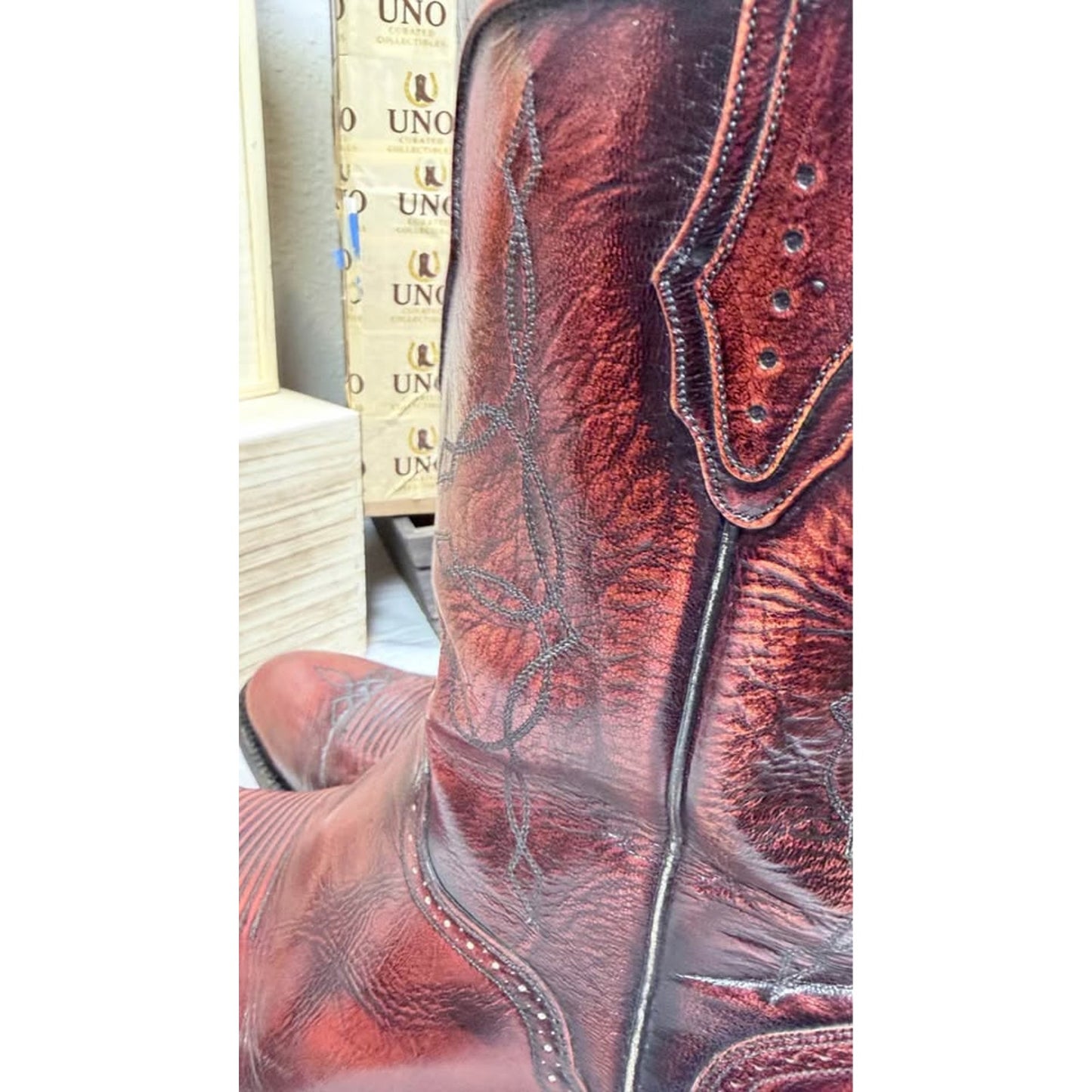 El Dorado Handmade Boots — Oxblood — Size 10 D — Excellent Condition