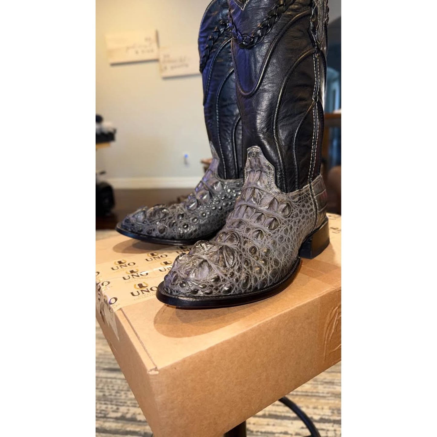 American Alligator Boots - Hornback Big Horns - 11.5D