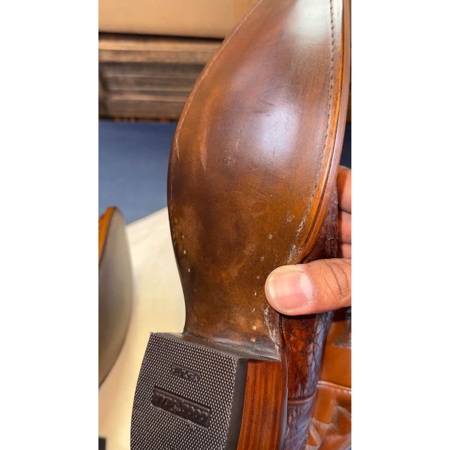 Justin Pre-Ban Sea Turtle Boots | Collector Grade | Size 10.5D | New Soles