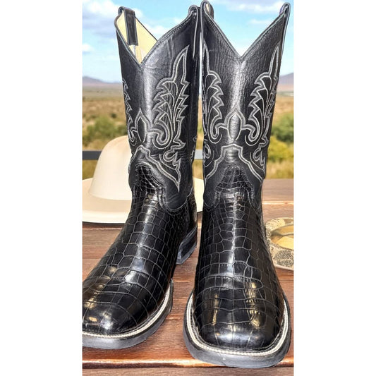 🐊🐊Crocodile Belly Boots - Handmade Custom-11.5