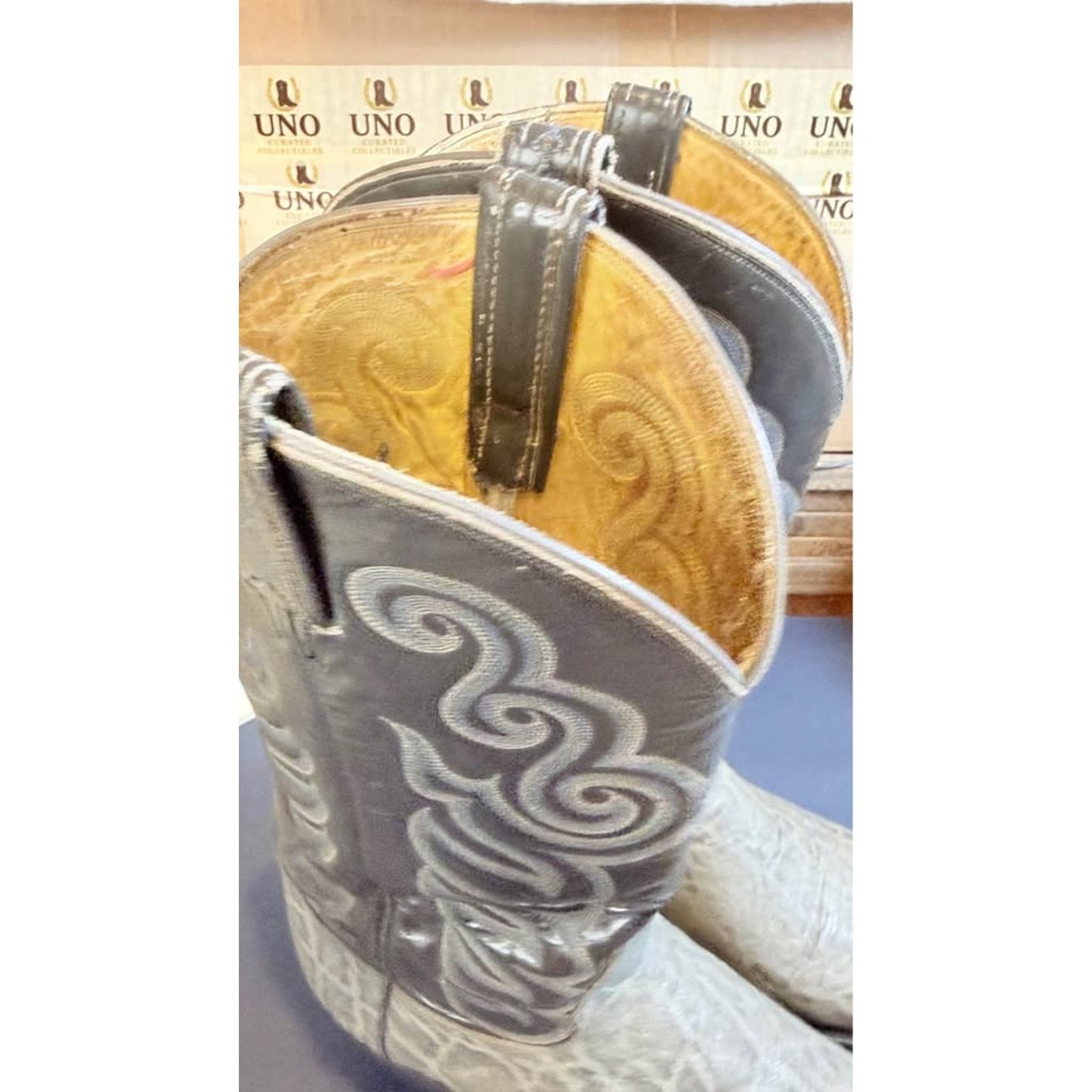 Tony Lama Grey Elephant Boots – Size 12D (Fits 11.5) 🔥