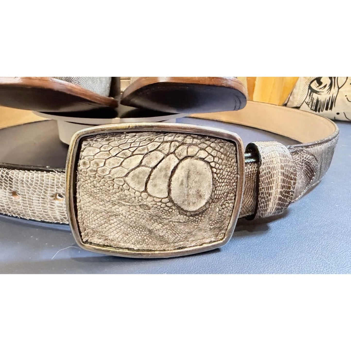 Handmade Iguana Boots + Matching Belt 🔥
Size 11.5–12 | Brand New | Exotic Western Boots