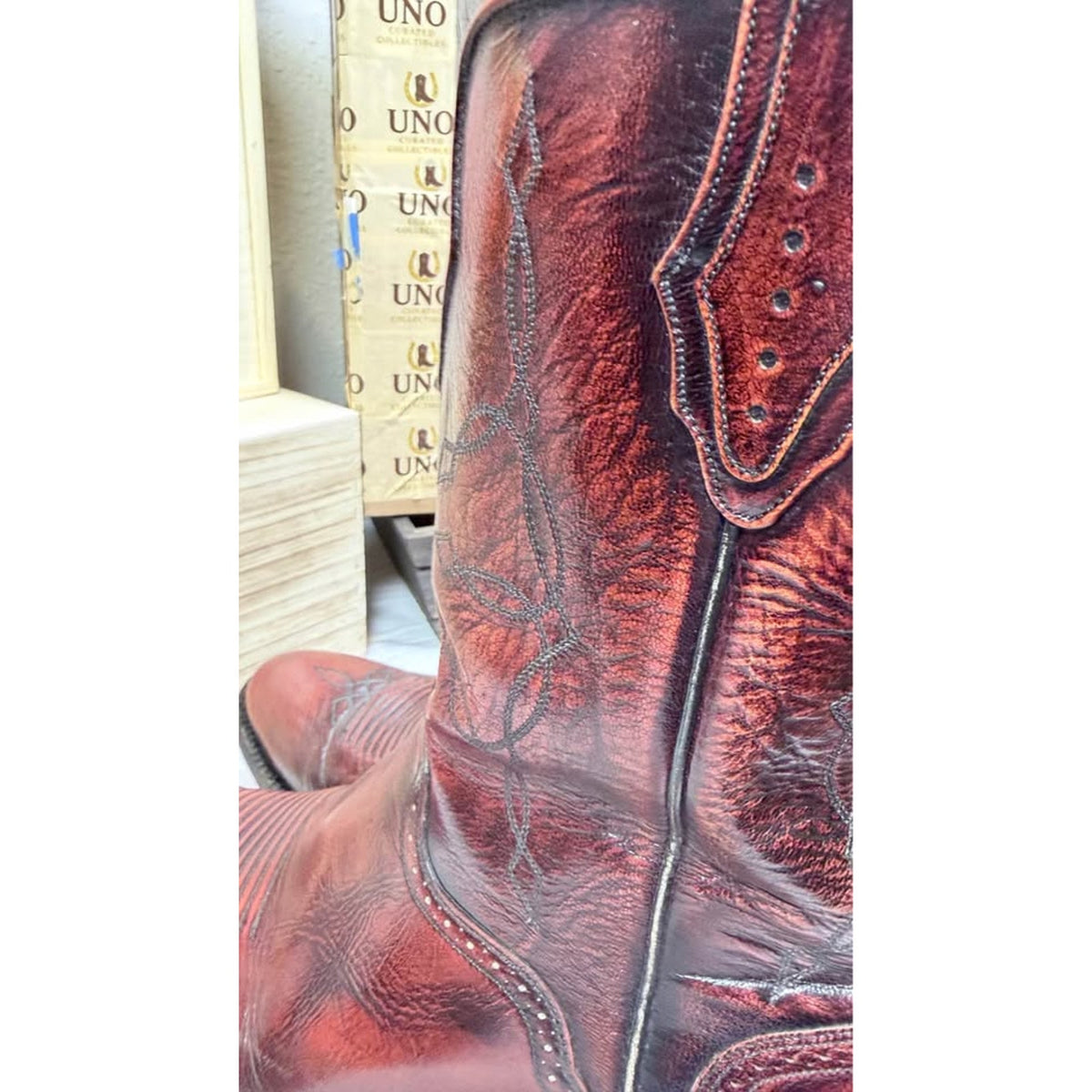 El Dorado Handmade Boots — Oxblood — Size 10 D — Excellent Condition