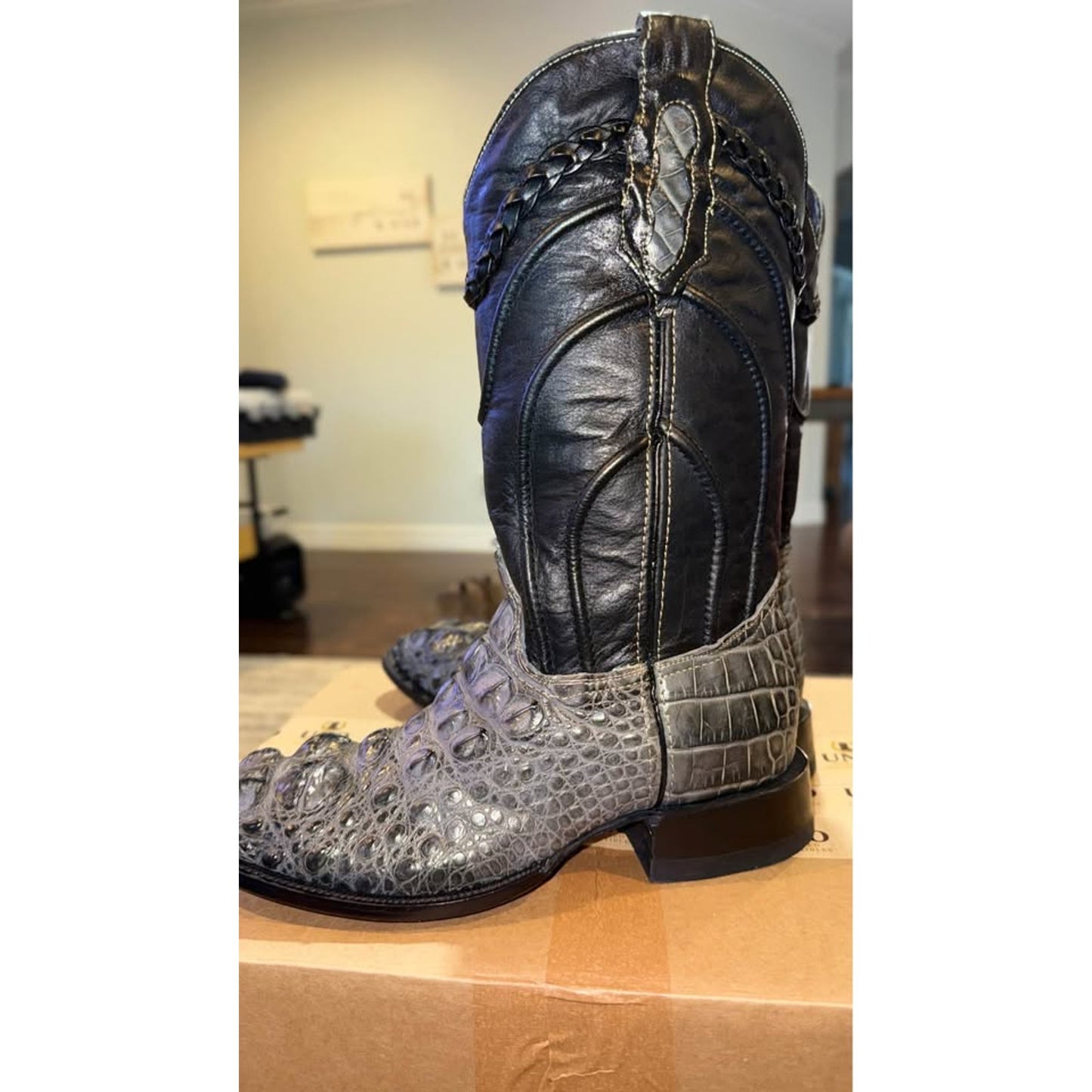 American Alligator Boots - Hornback Big Horns - 11.5D