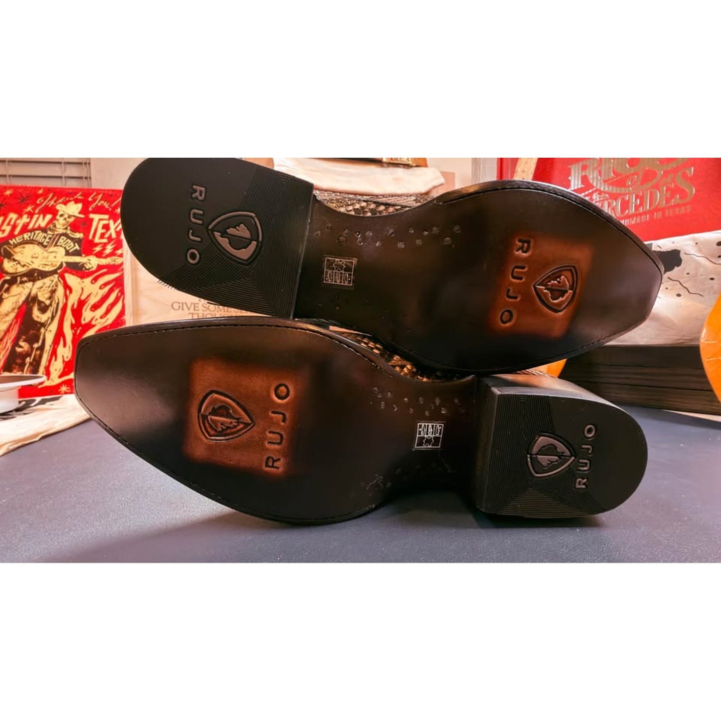 Genuine Python Western Boots - NEW- 10.5D