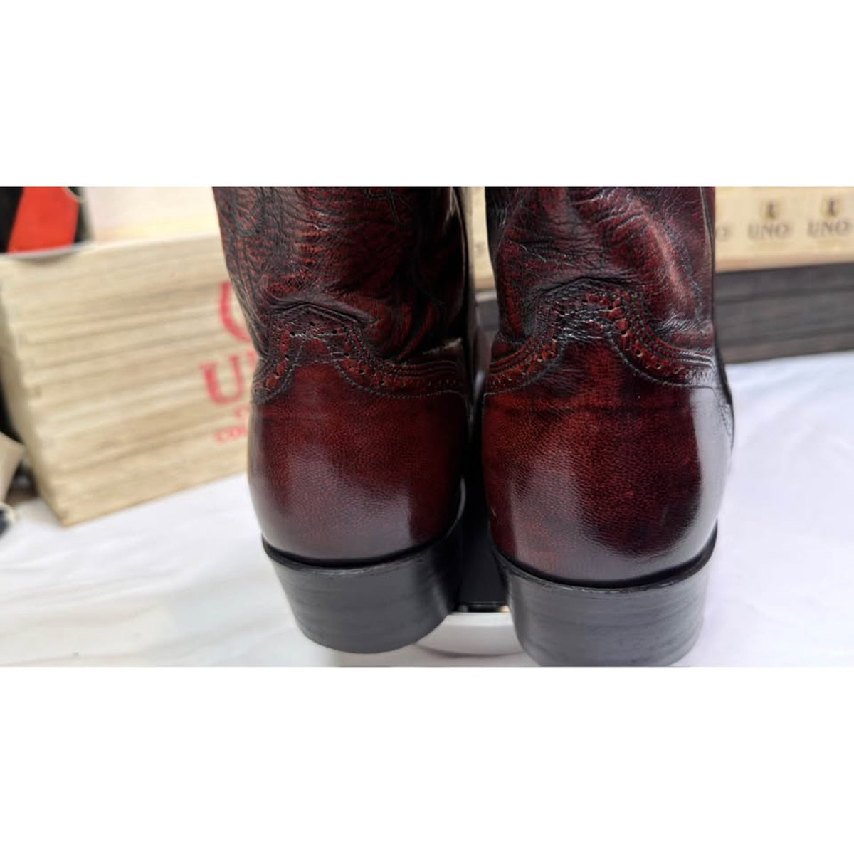 El Dorado Handmade Boots — Oxblood — Size 10 D — Excellent Condition