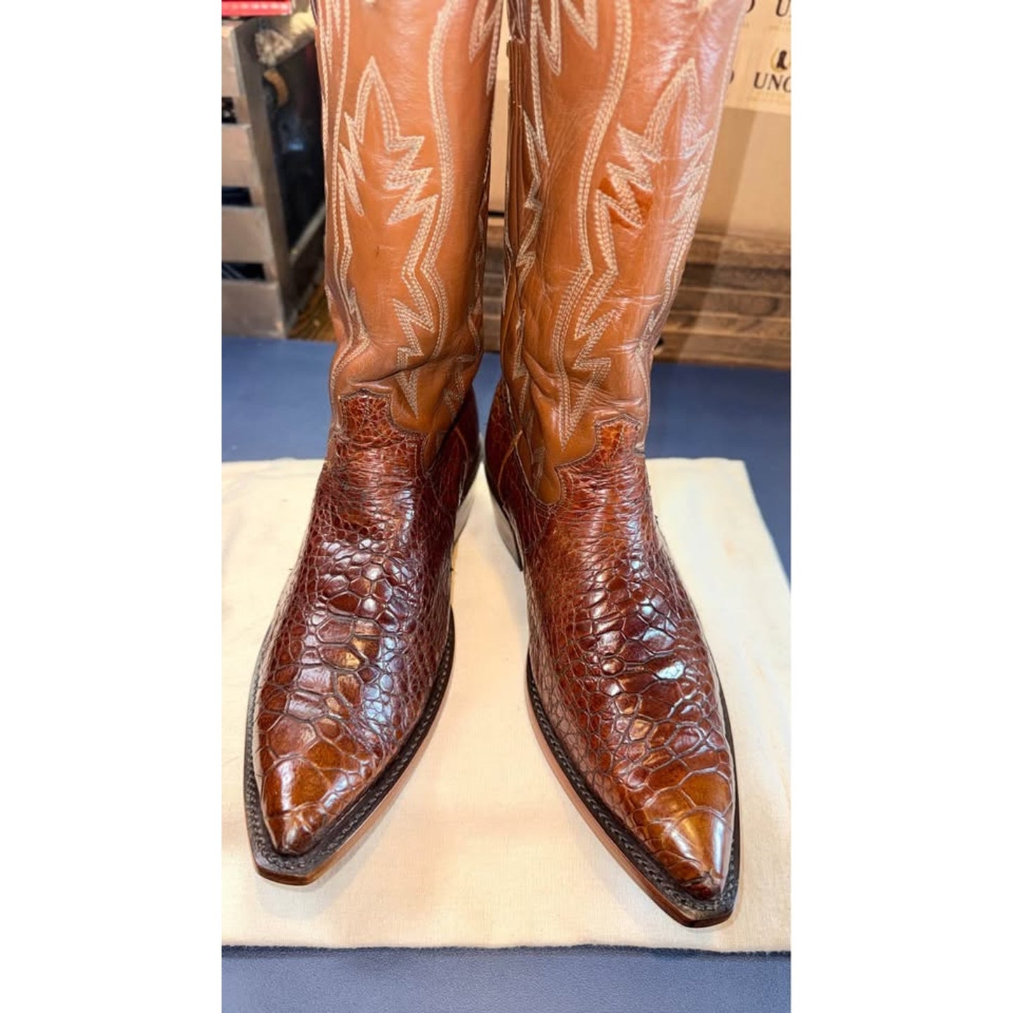 Justin Pre-Ban Sea Turtle Boots | Collector Grade | Size 10.5D | New Soles