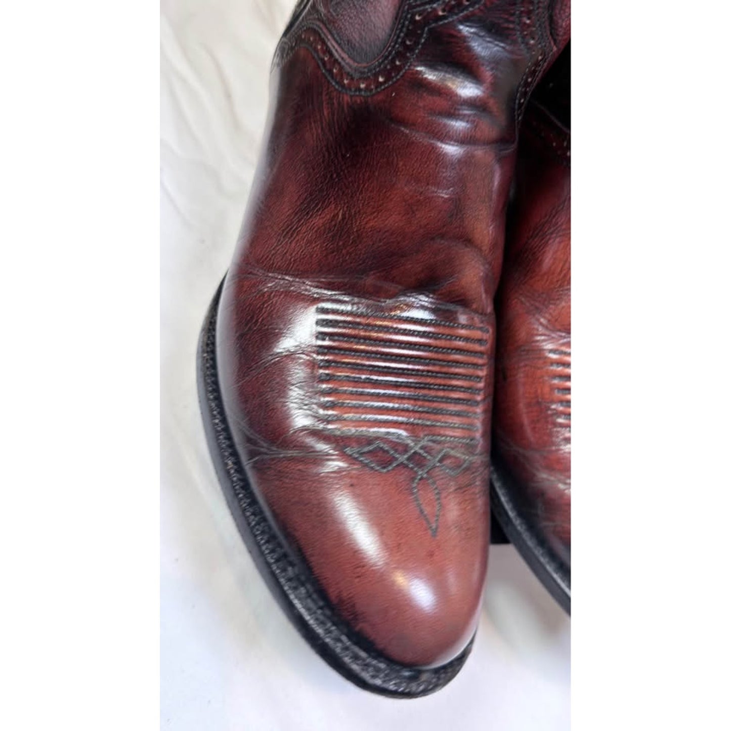 El Dorado Handmade Boots — Oxblood — Size 10 D — Excellent Condition