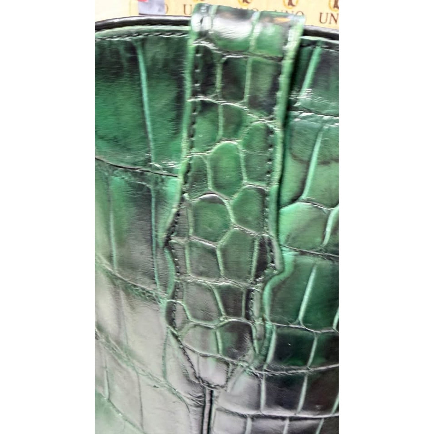 Handmade Full Crocodile Boot Set – Size 11.5D