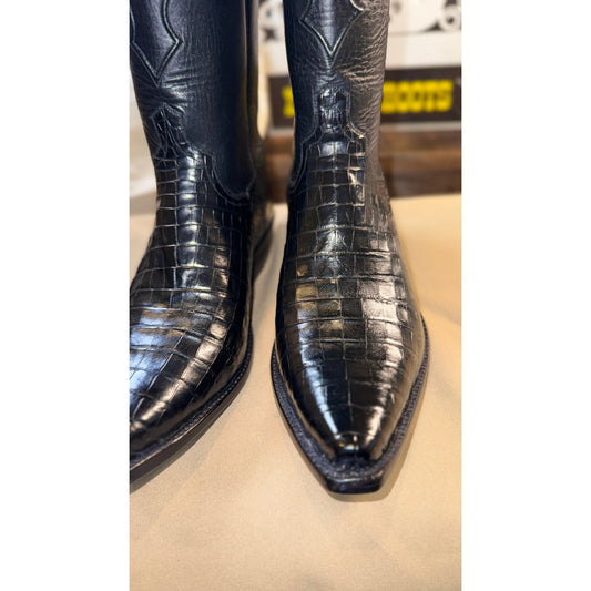 NEW-Handmade Custom Caiman Boots by Francisco Mendoza-11.5