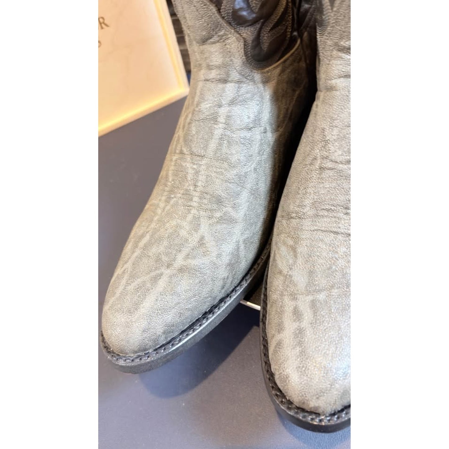 Tony Lama Grey Elephant Boots – Size 12D (Fits 11.5) 🔥