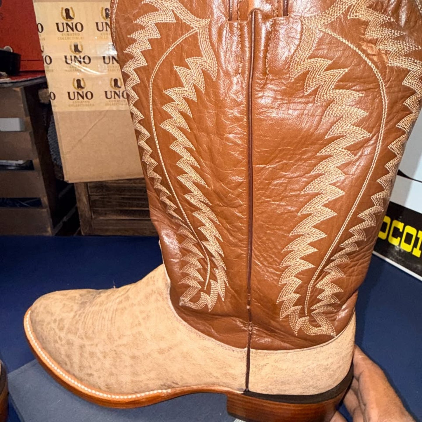 Vintage Justin Elephant Boots in 12