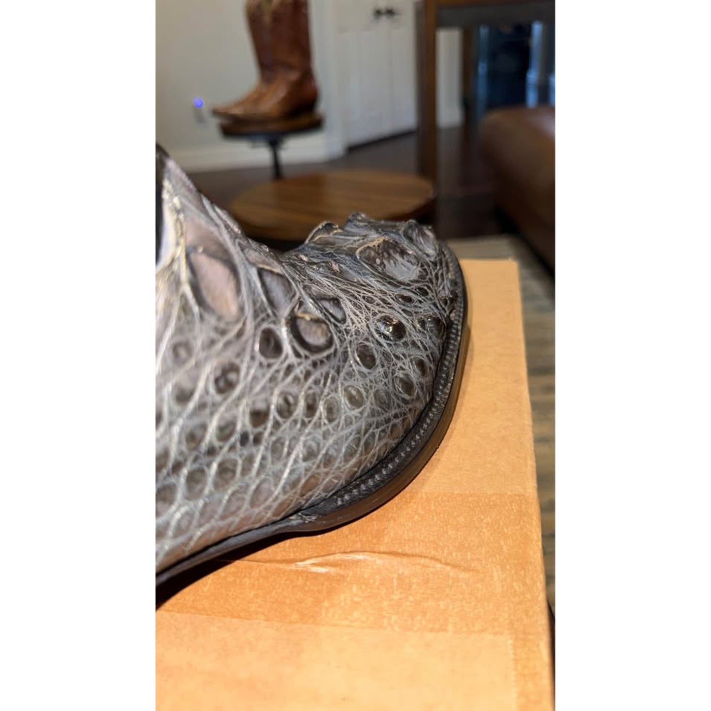 American Alligator Boots - Hornback Big Horns - 11.5D