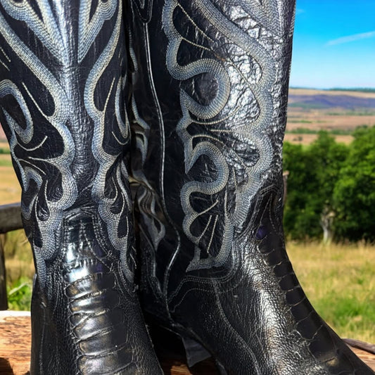 Ostrich Leg Boots-El Dorado-12D