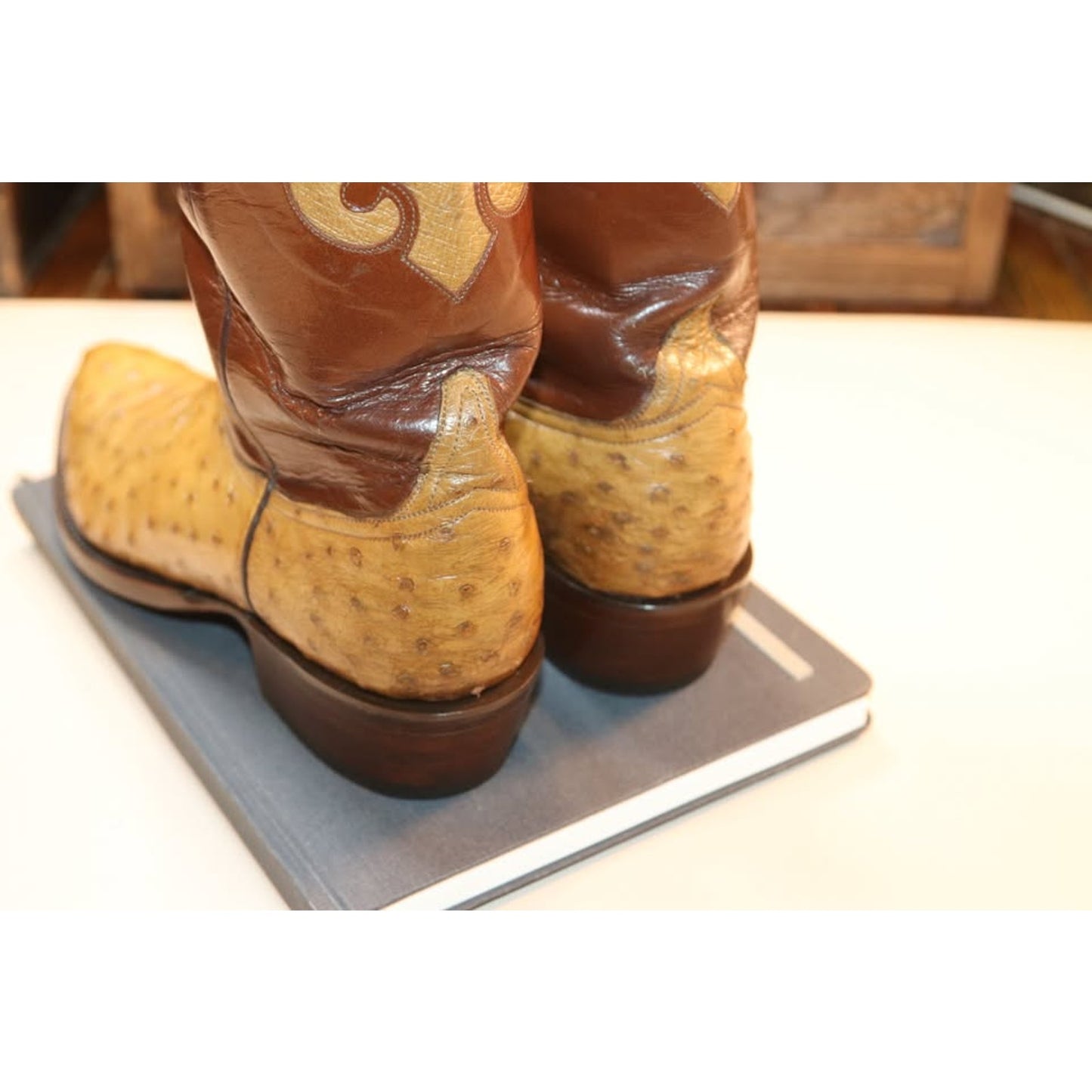 Lucchese Handmade Classic Ostrich Boots- 8.5