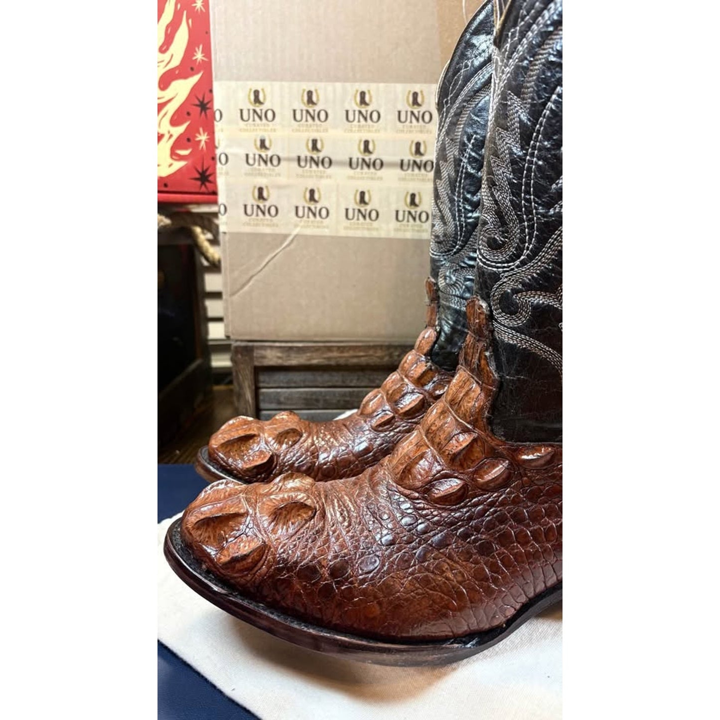 🔥Vintage Crocodile Boots – 11.5D Premium Exotic – Great Condition! 🔥